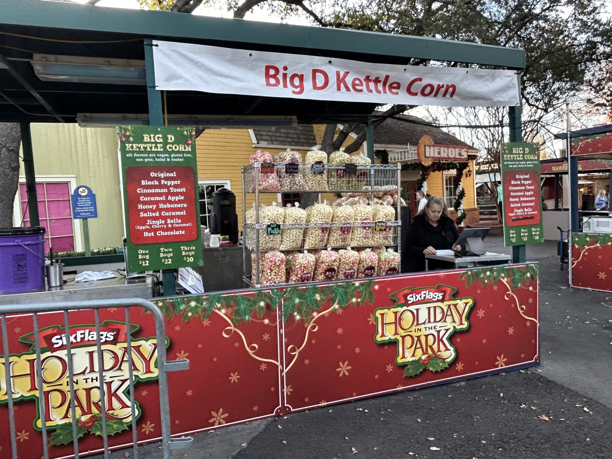 High-volume food vendor setup at a major public event